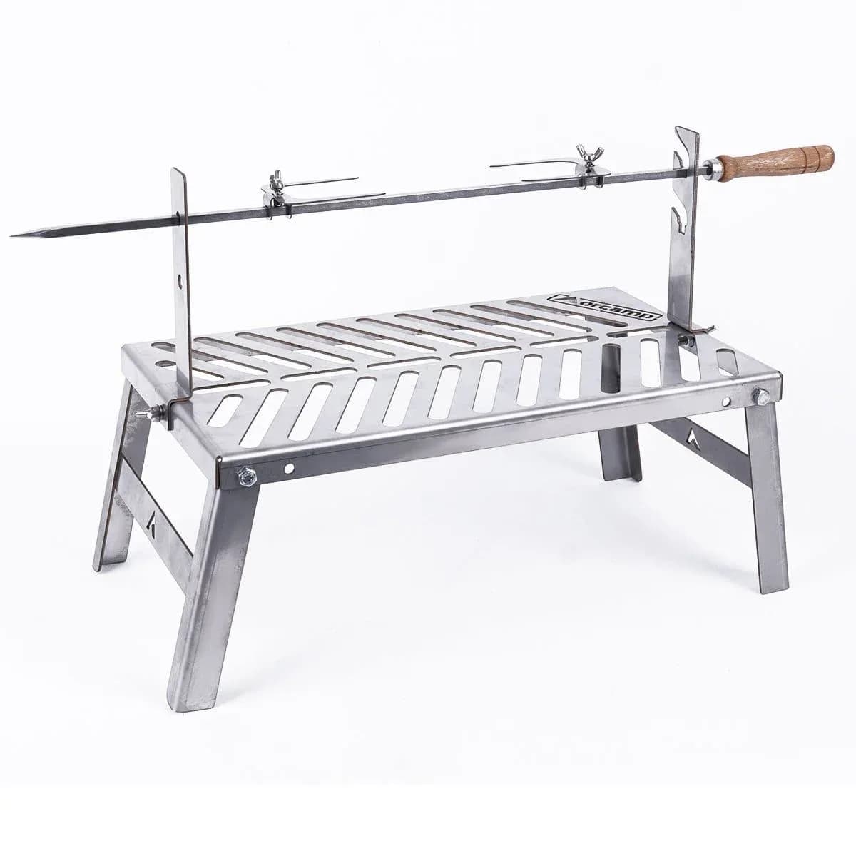 ORCAMP STOVE ATEŞ ÜSTÜ IZGARA ŞİŞ / PİLİÇ ÇEVİRME APARATI 2