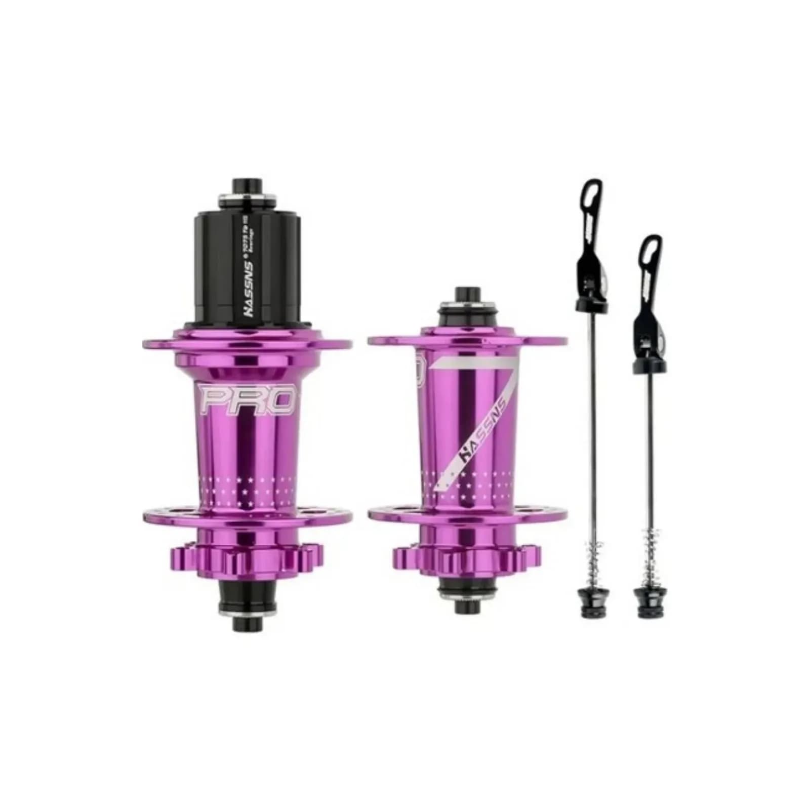 HASSNS PRO7 32 DELİK MOR ÖN-ARKA BİSİKLET GÖBEĞİ