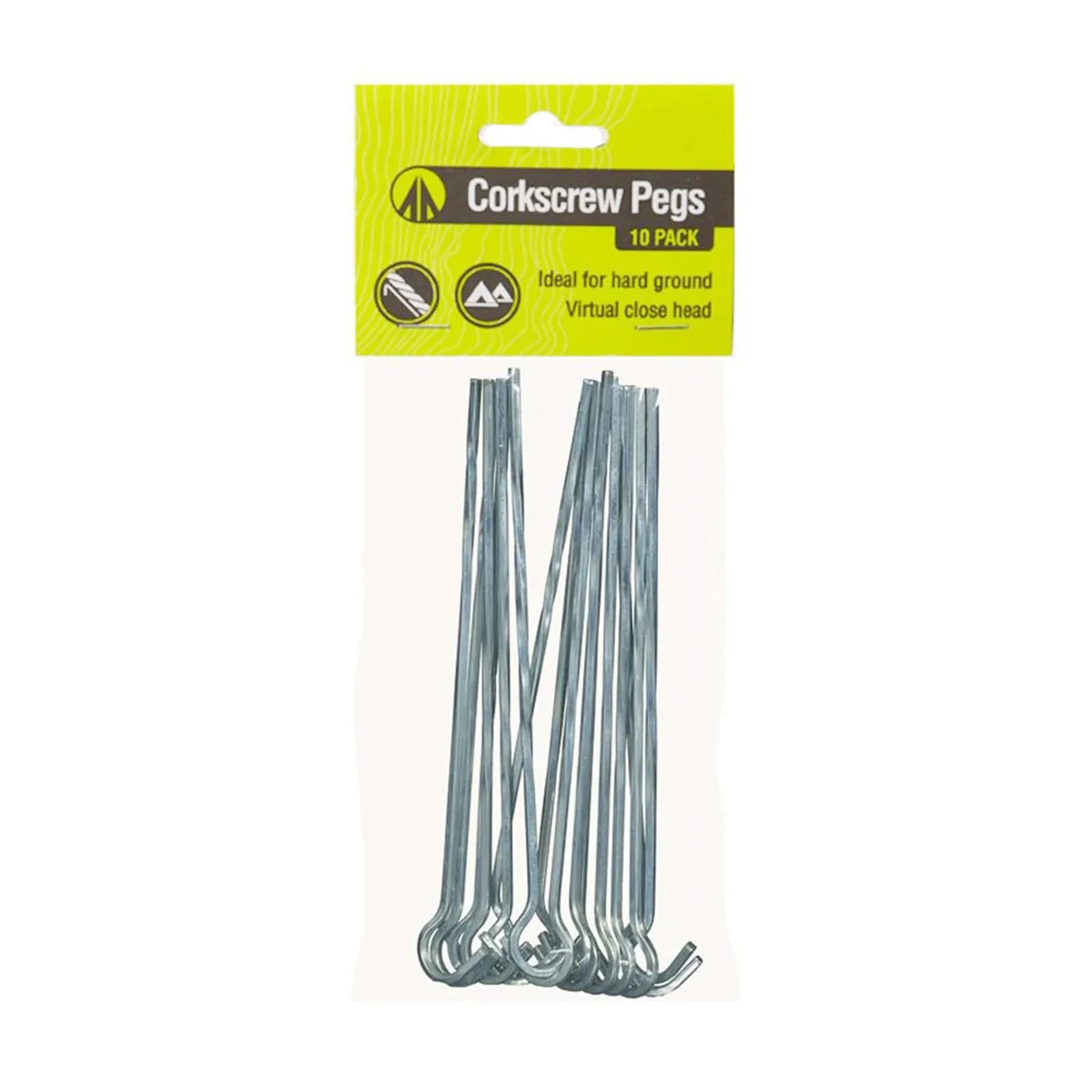SUMMİT CORKSCREW PEGS TİRBUŞON ÇADIR KAZIĞI 18 CM 10'LU