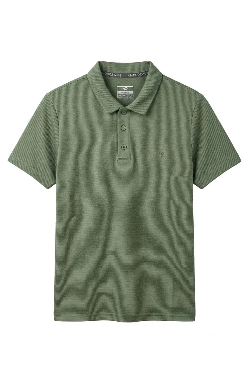 CROZWİSE WAFFLE POLO YAKA ERKEK T-SHİRT 7146